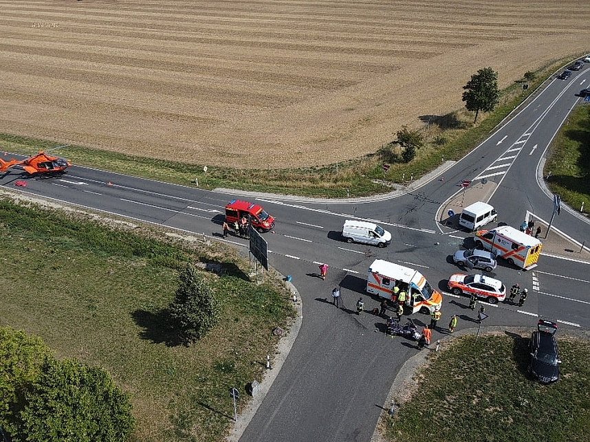 Schwerer Unfall bei Breitenworbis 