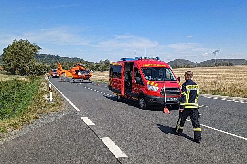 Schwerer Unfall bei Breitenworbis 