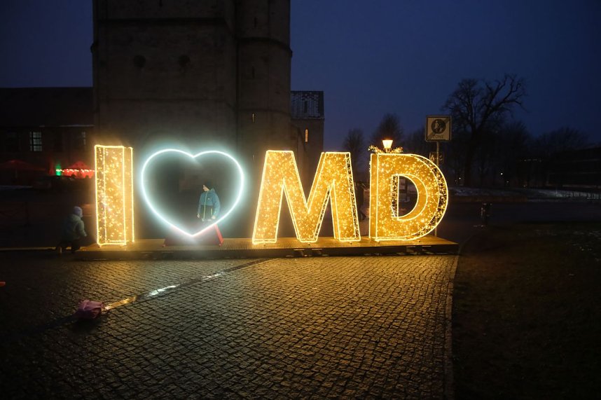 Peter Blei unterwegs in Magdeburg