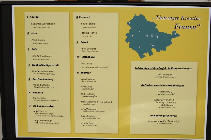 Kreative Frauen aus Th&uuml;ringen im Langensalzaer Rathaus