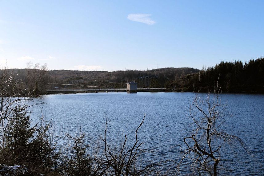 Peter Blei unterwegs an der Hasselvorsperre