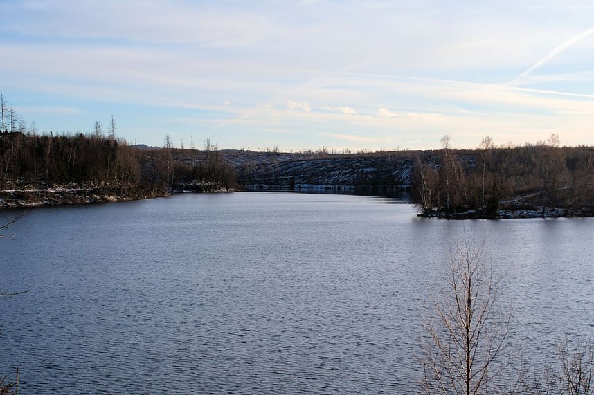 Peter Blei unterwegs an der Hasselvorsperre