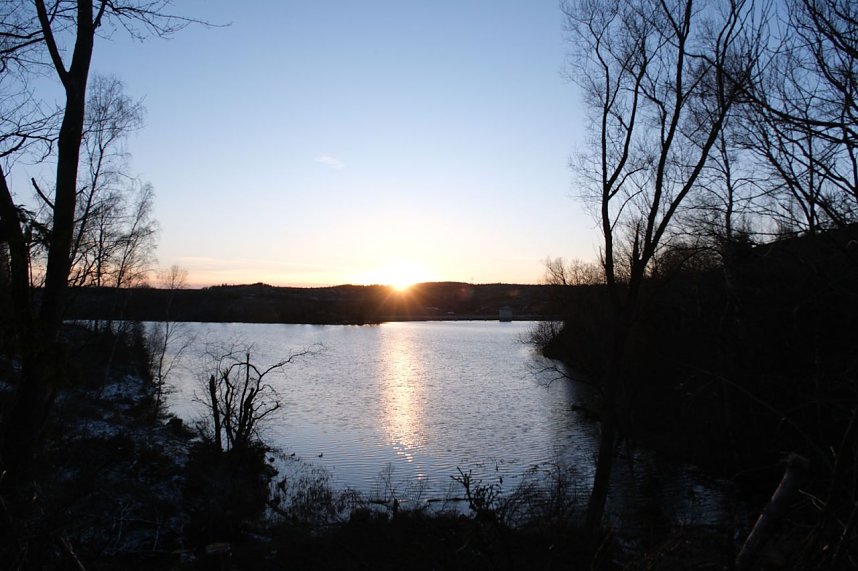 Peter Blei unterwegs an der Hasselvorsperre