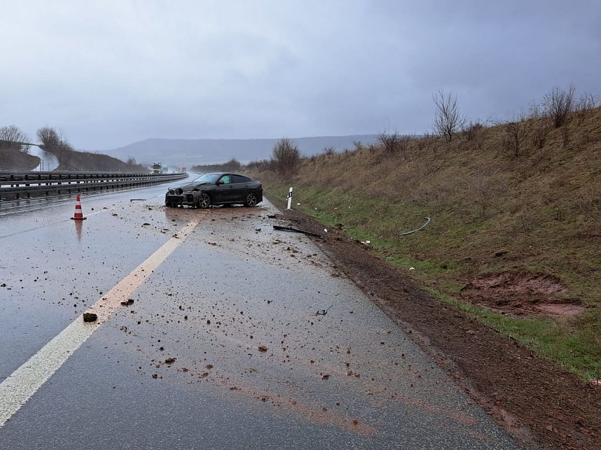 Unfall auf der Autobahn 38