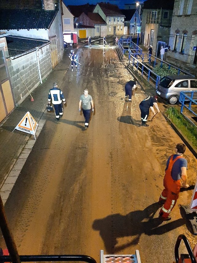 Sch&auml;den der Unwetter gestern und heute Morgen