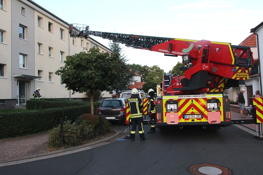 Feuerwehr an der Einsatzstelle