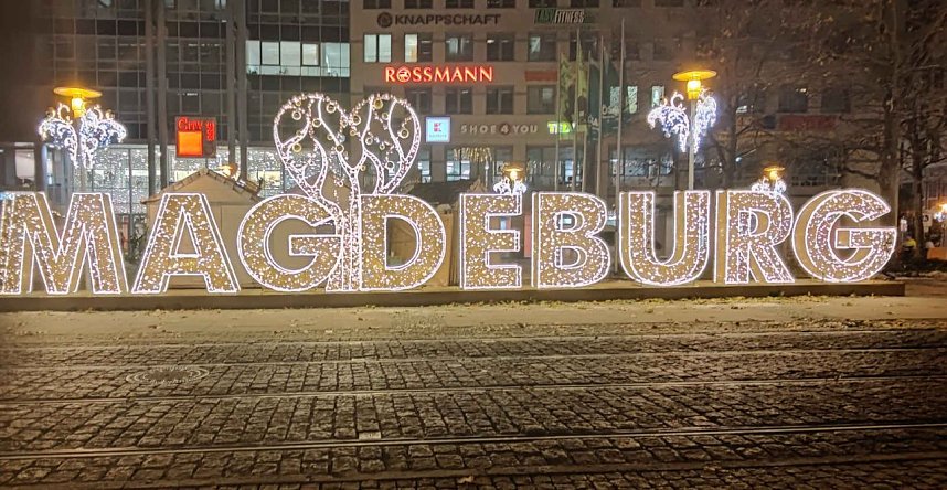 Peter Blei unterwegs in Magdeburg