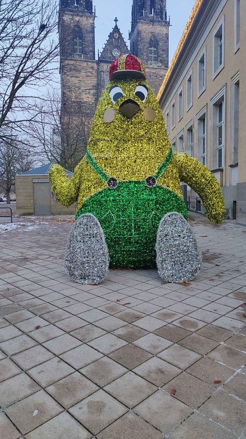 Peter Blei unterwegs in Magdeburg