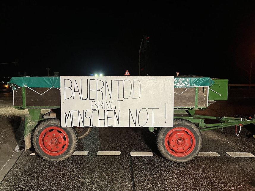 Bauernprotest bei Bleicherode
