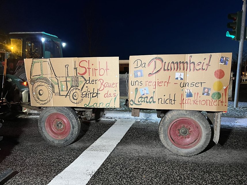 Bauernprotest bei Bleicherode