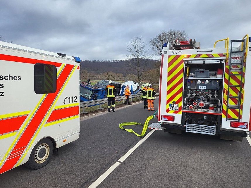 An der Unfallstelle