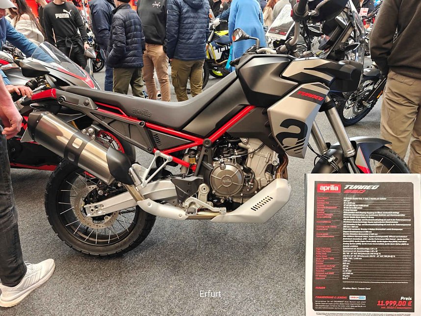 Peter Blei unterwegs auf der Motorradmesse