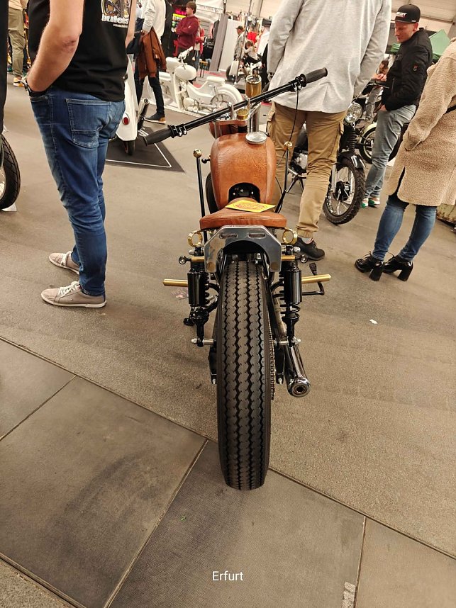 Peter Blei unterwegs auf der Motorradmesse