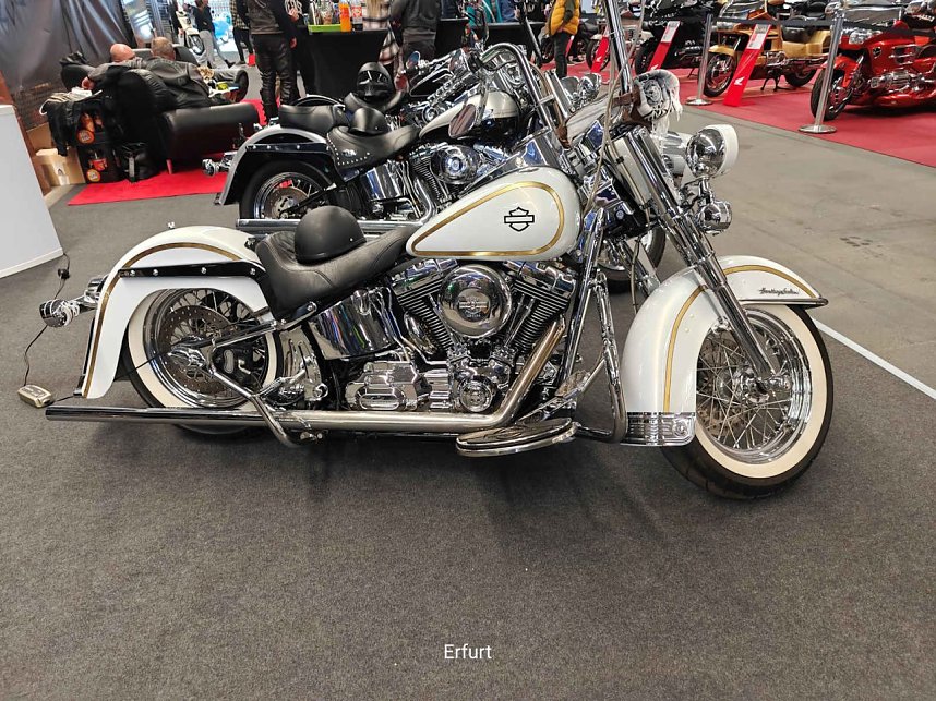 Peter Blei unterwegs auf der Motorradmesse