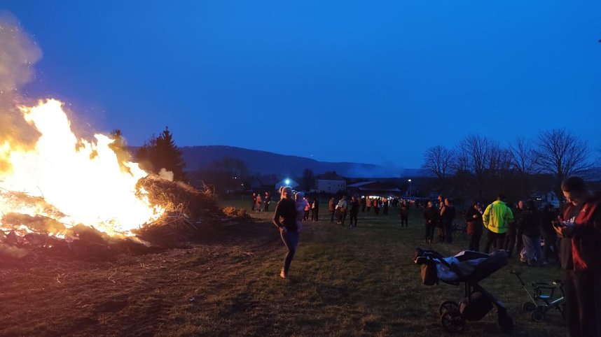 Osterfeuer in Kleinbodungen