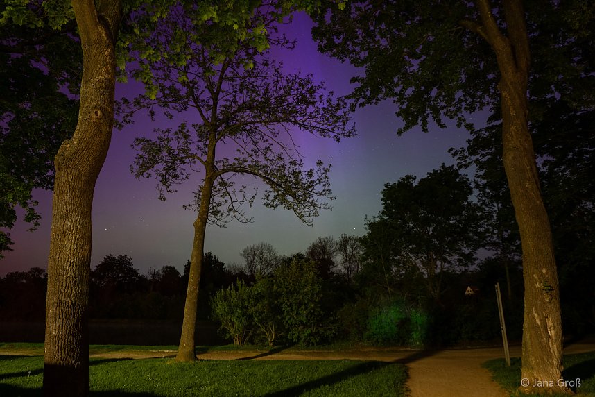 Polarlichter im Schlosspark Sondershausen