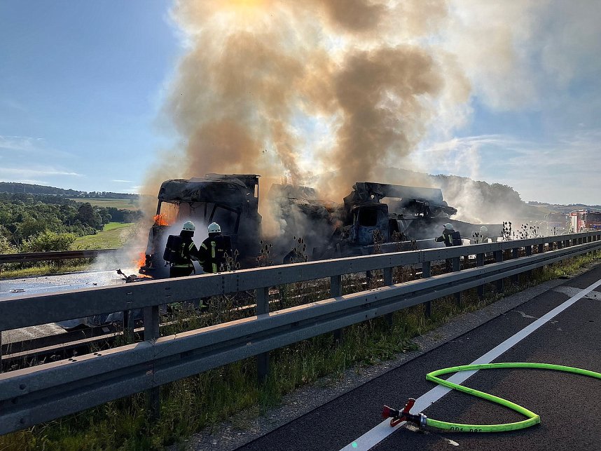Unfall auf der Autobahn 38 bei Arenshausen
