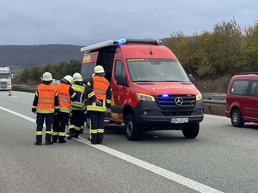 Unfall auf der A 38
