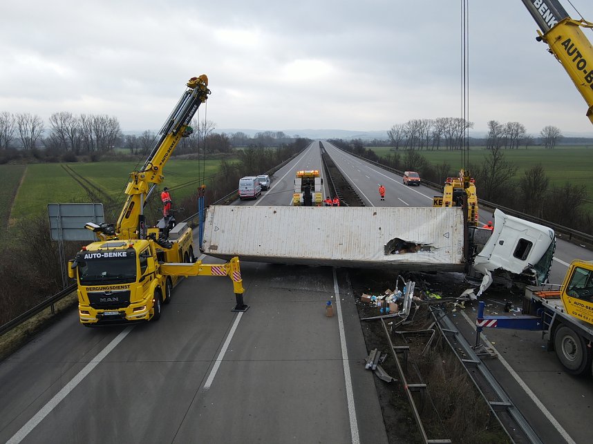 Bergung an der Unfallstelle