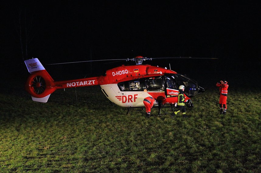 Schwerer Verkehrsunfall am Abend