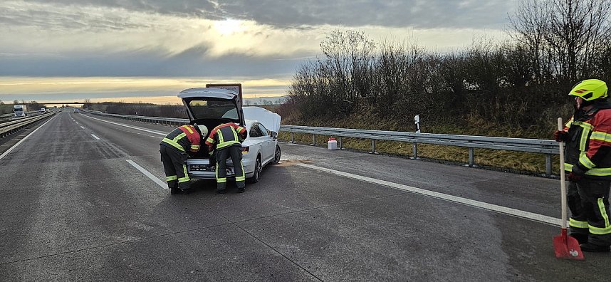 Autobahnunfall heute Vormittag