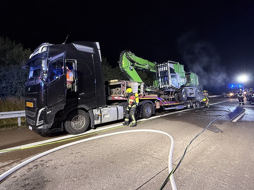 LKW-Brand auf der A38