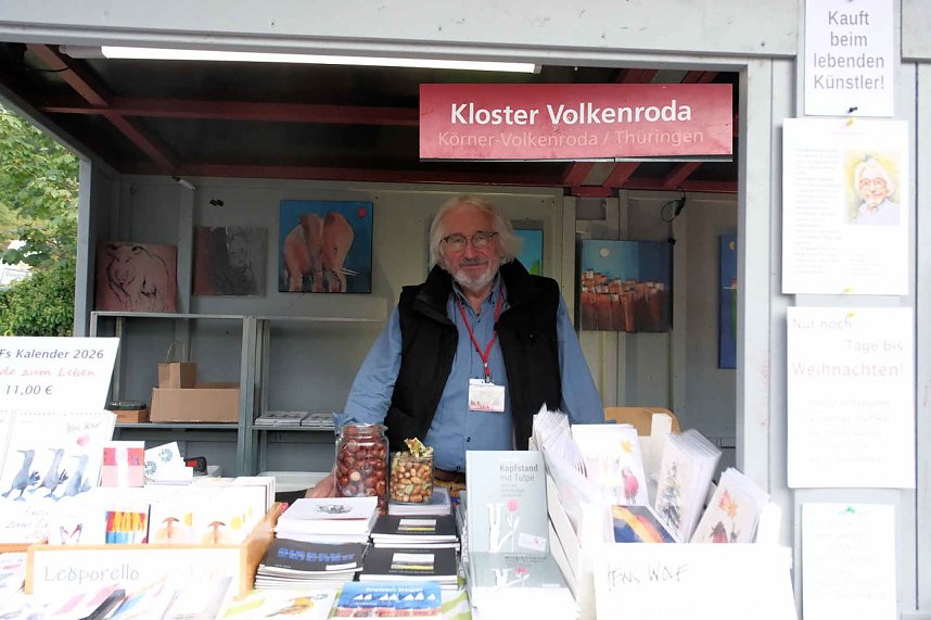 Peter Blei unterwegs beim Klostermarkt in Walkenried