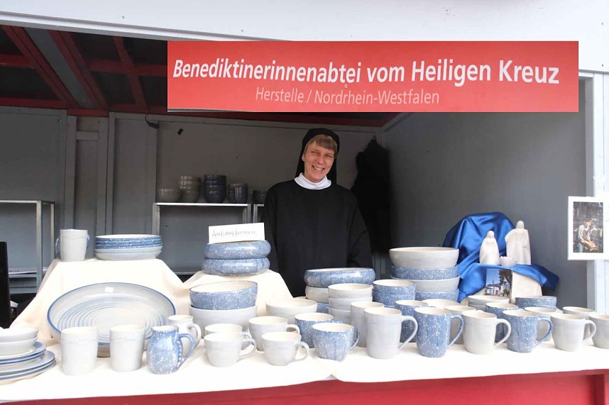 Peter Blei unterwegs beim Klostermarkt in Walkenried