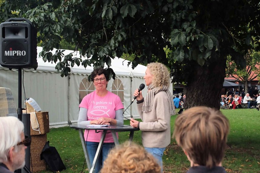 Peter Blei unterwegs beim Klostermarkt in Walkenried