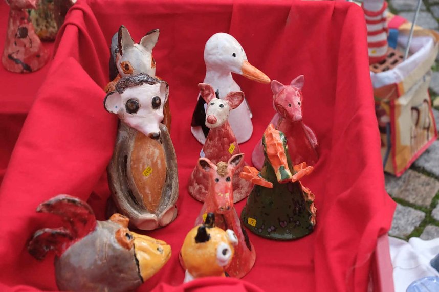 Peter Blei unterwegs beim Klostermarkt in Walkenried